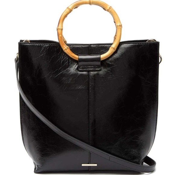 Vince Camuto Handbags - VINCE CAMUTO IGGY BLACK LEATHER TOTE
